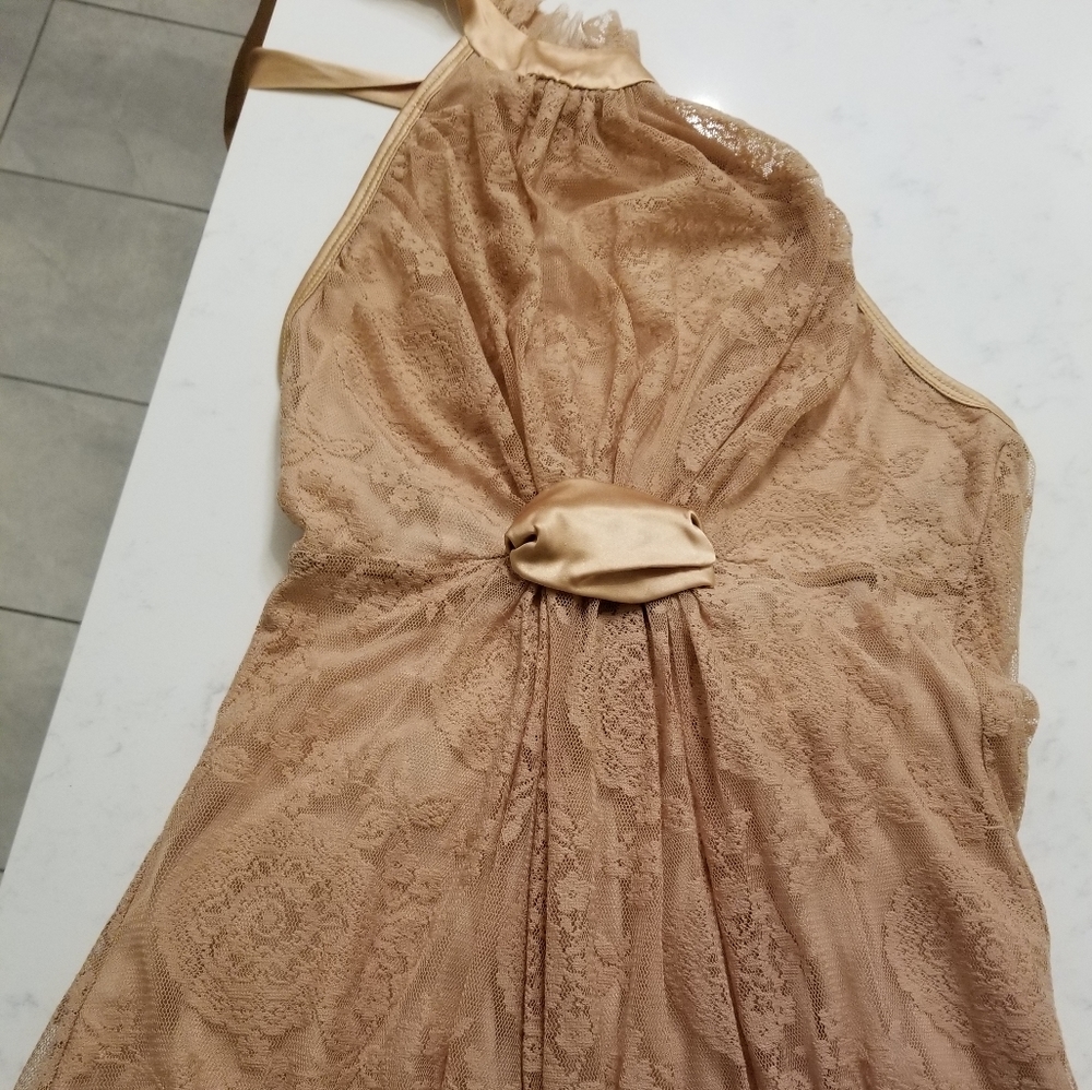 Taupe halter top